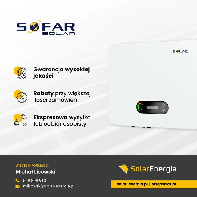 SOFAR SOLAR HYD 10 HYBRIDNÍ KTL 10kW střídač střídač merXu