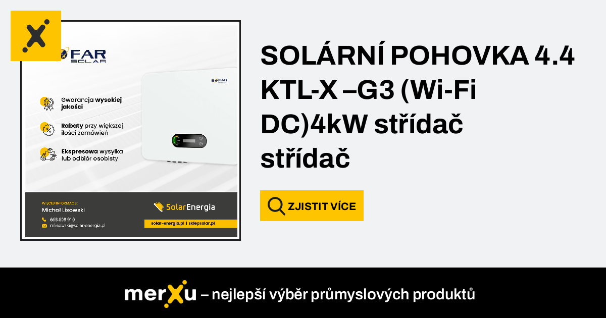 Sofar Solar střídač 4 4 KTLX G3 4kW 3 Fazowy merXu Vyjednávání o