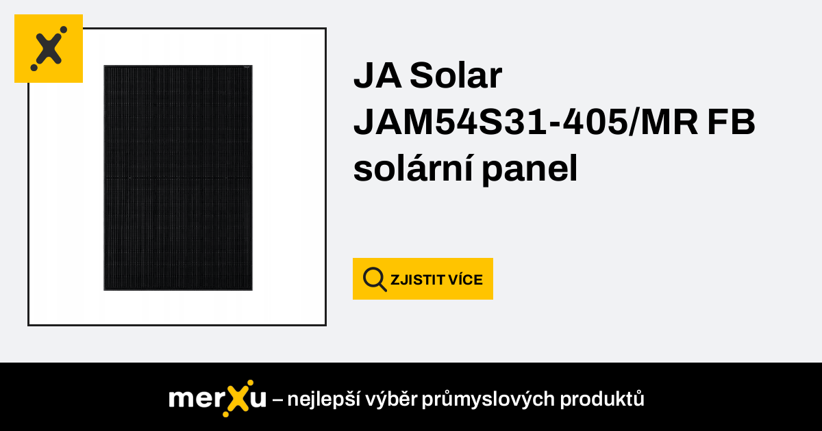 JaSolar JA Solar JAM54S31 405 MR FB solární panel 27C3 756B7 merXu