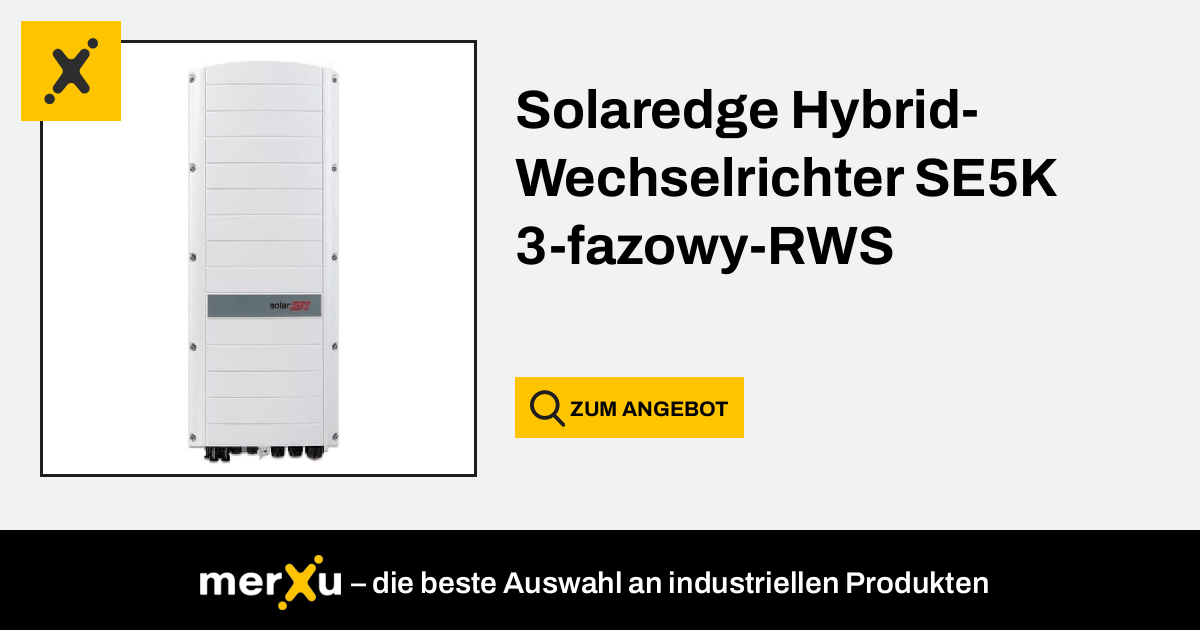 Solaredge Hybrid Wechselrichter Se K Fazowy Rws Se K Rws Merxu