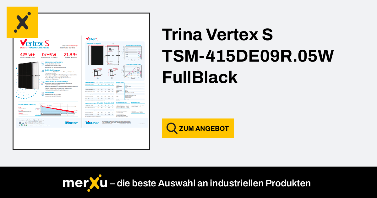 Trina Vertex S TSM 415DE09R 05W FullBlack MerXu