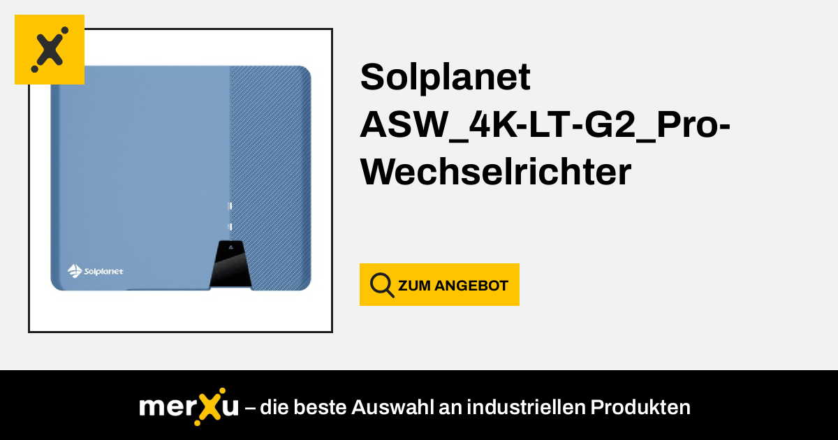 Solplanet Wechselrichter Asw K Lt G Pro Merxu