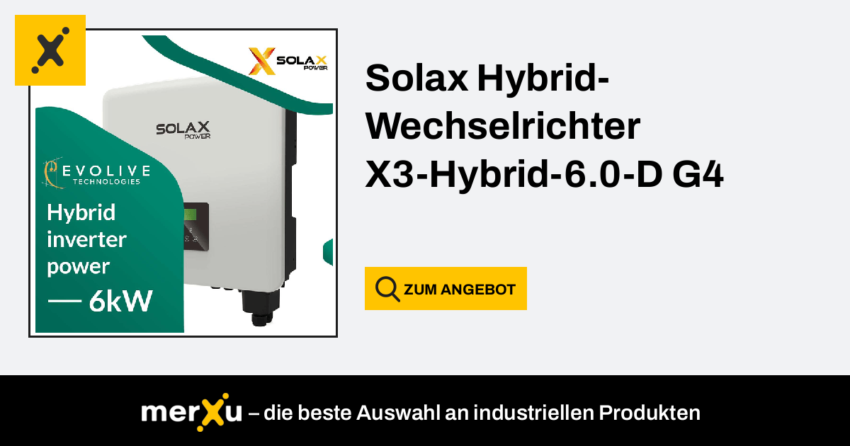 Solax Power Solax Hybrid Wechselrichter X3 Hybrid 6 0 D G4 6 0 D G4