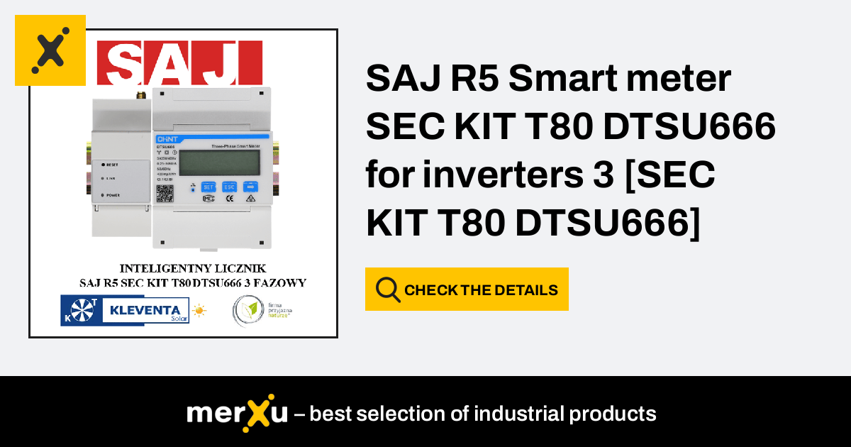 Saj R Smart Meter Sec Kit T Dtsu For Inverters Sec Kit T