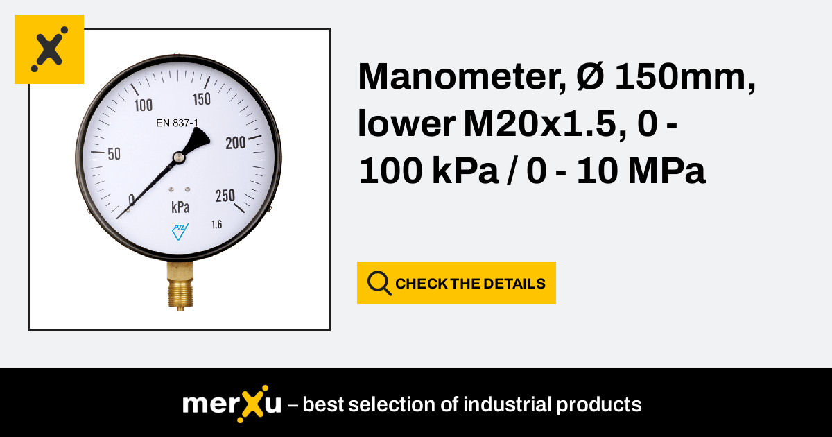 Manometer Mm Lower M X Kpa Mpa Merxu