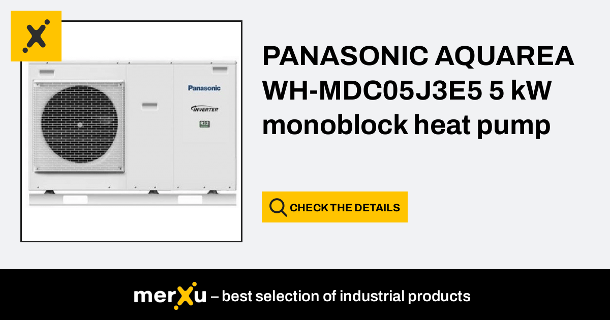 Panasonic AQUAREA WH MDC05J3E5 5 KW Monoblock Heat Pump MerXu