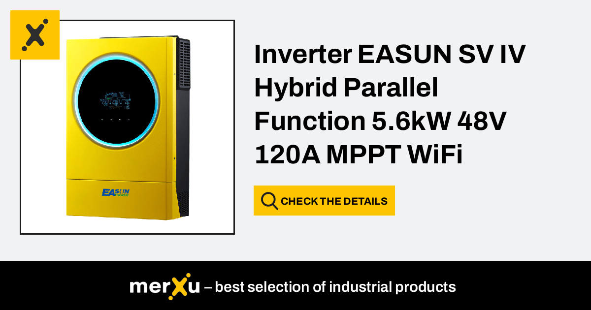 Inverter Easun Sv Iv Hybrid Parallel Function Kw V A Mppt Wifi