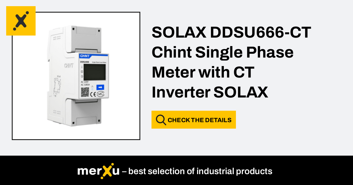 Solax Power Solax Ddsu Ct Chint Single Phase Meter With Ct Inverter