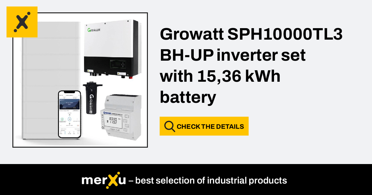 Growatt Sph Tl Bh Up Inverter Set With Kwh Battery Merxu