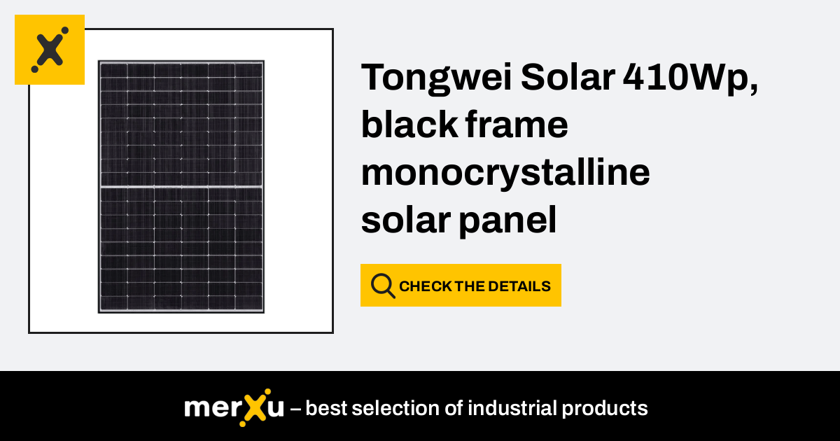 Tw Solar Tongwei Solar Wp Black Frame Monocrystalline Solar Panel