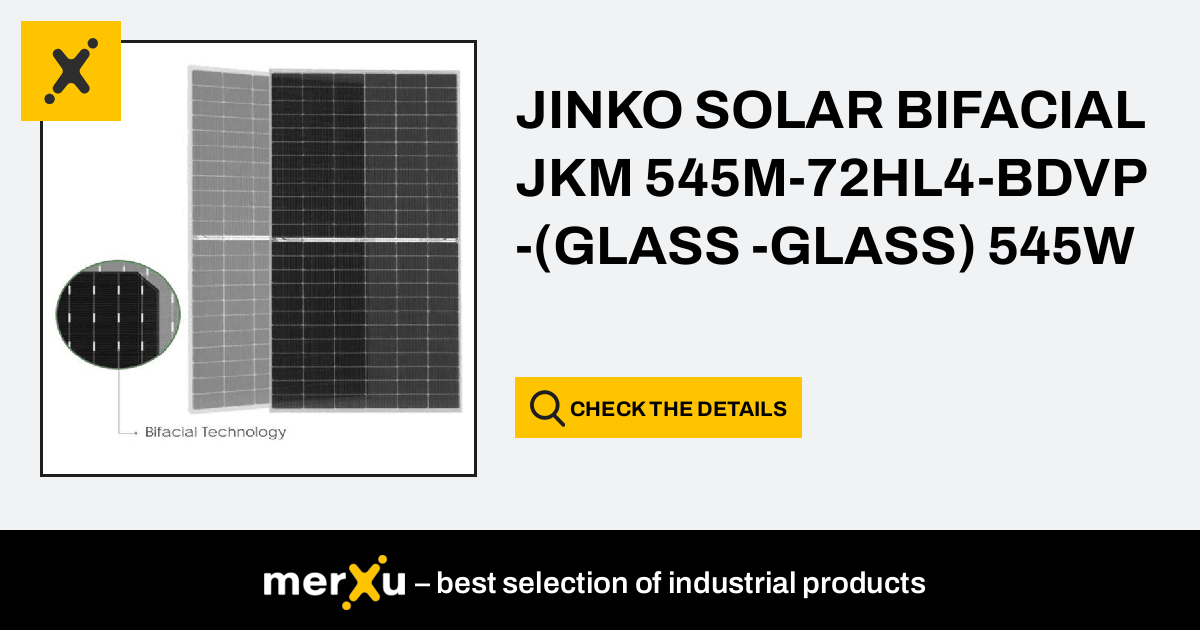 JinkoSolar JINKO SOLAR JKM 545M 72HL4 BDVP GLASS GLASS 545W