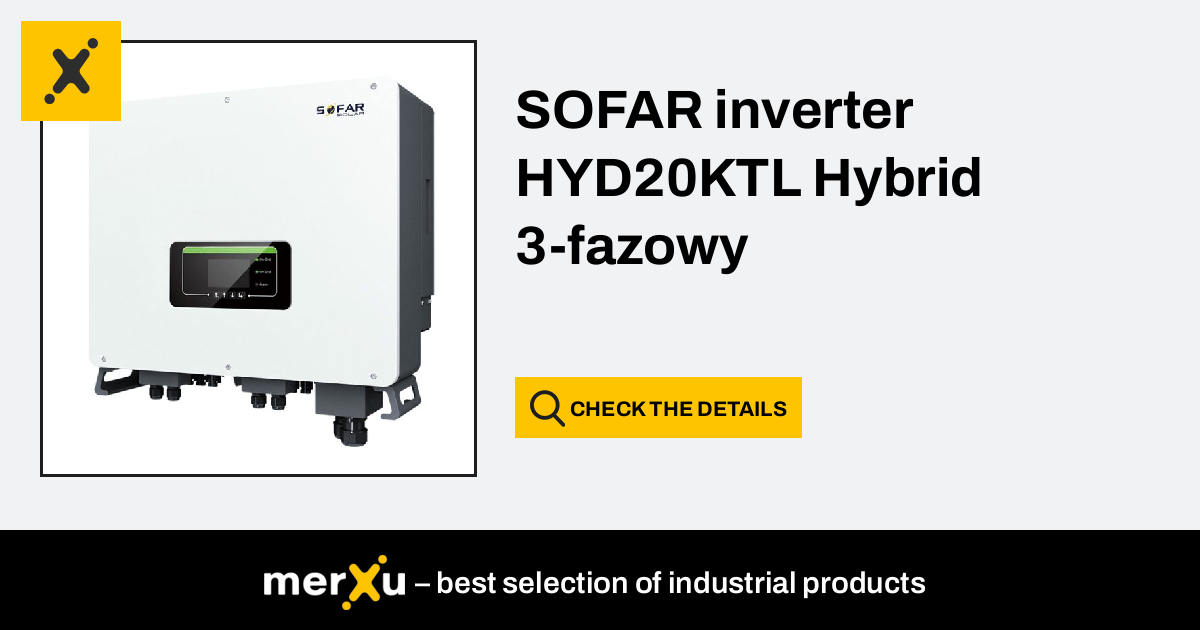 Sofar Solar Sofar Inverter Hyd Ktl Hybrid Fazowy Merxu Negotiate