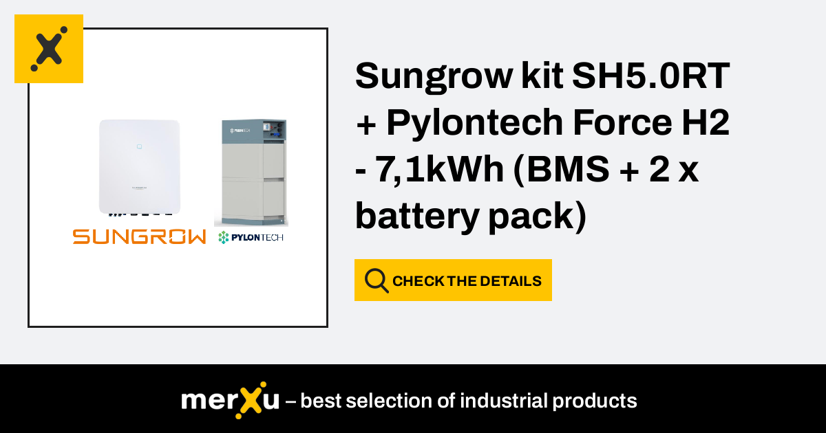 Sungrow Kit SH5 0RT Pylontech Force H2 7 1kWh BMS 2 X Battery