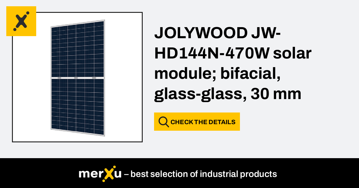 Jolywood Jw Hd N W Solar Module Bifacial Glass Glass Mm