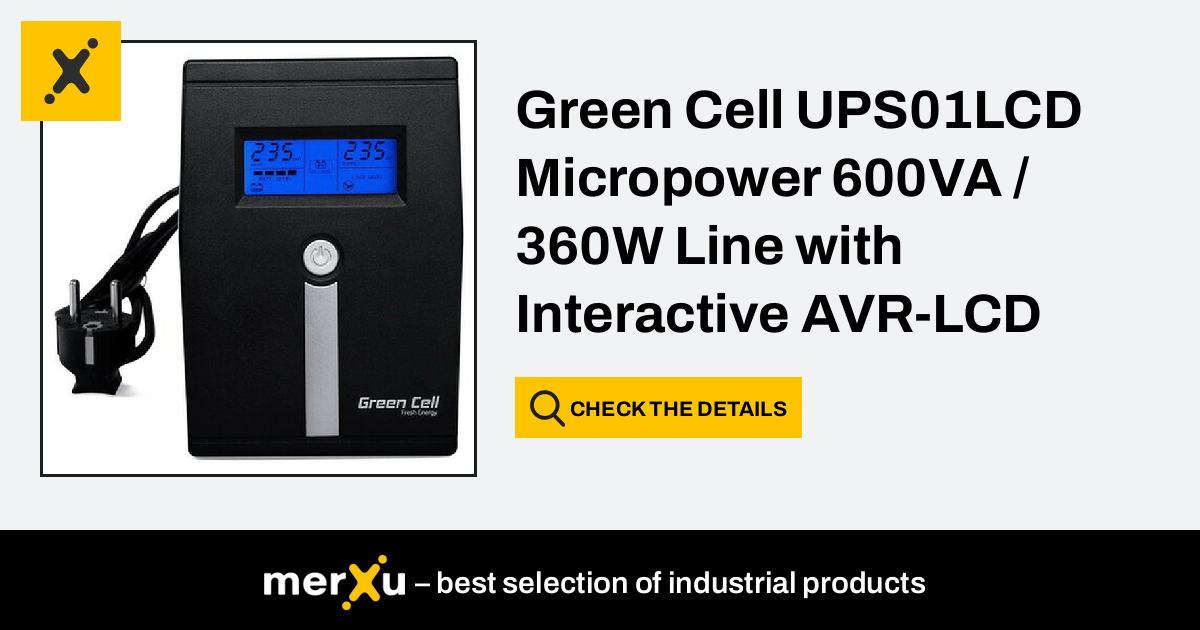 Green Cell Micropower Va W Line With Interactive Avr Lcd