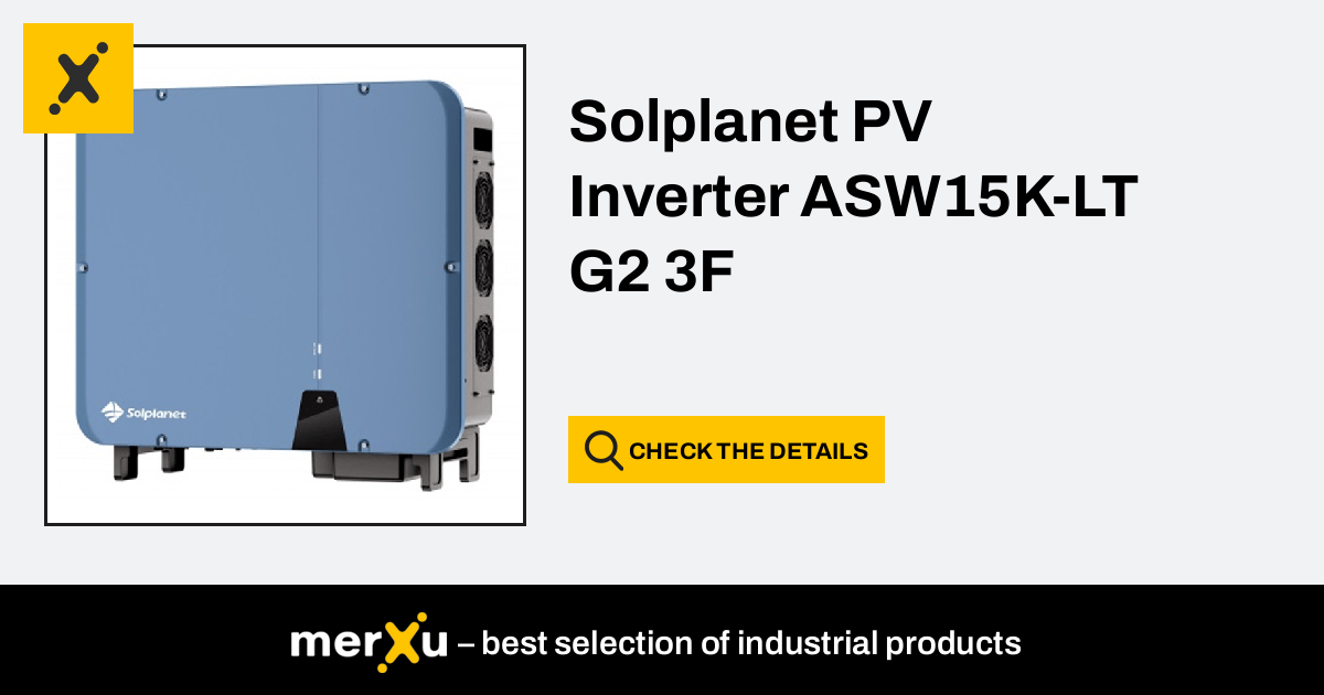 Solplanet Pv Inverter Asw K Lt G F Merxu