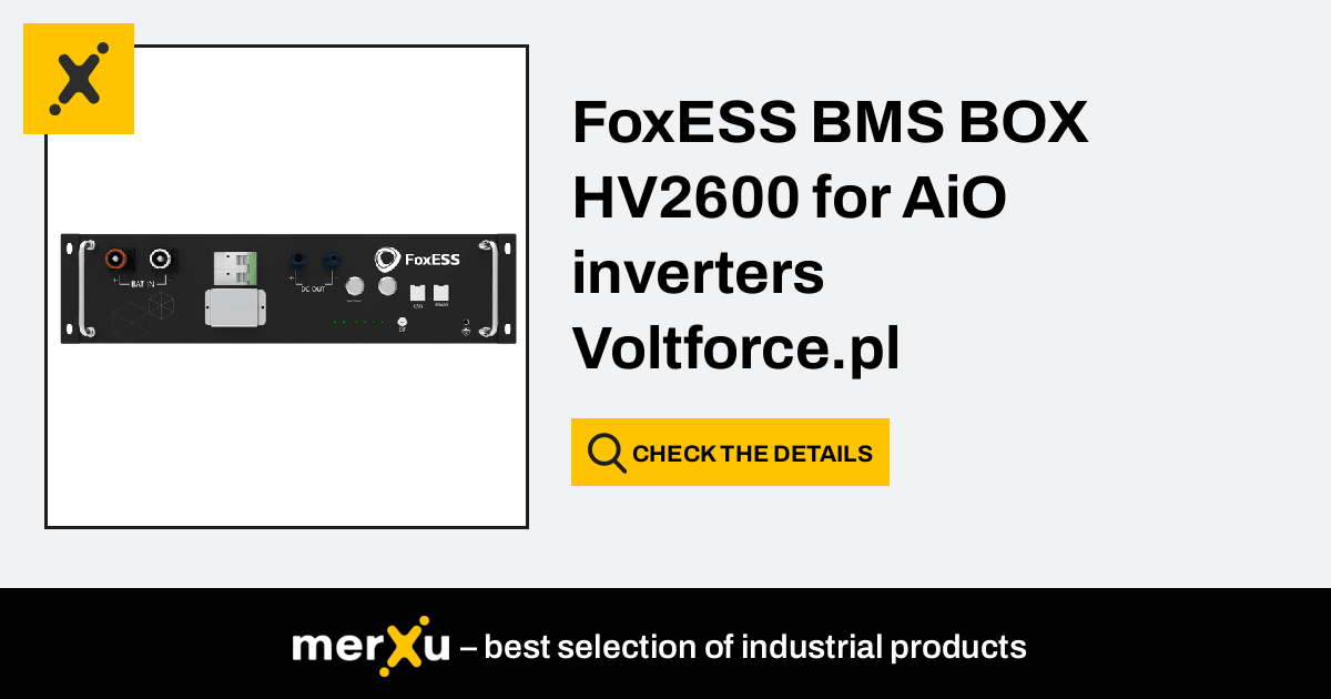 Fox Ess FoxESS BMS BOX HV2600 For AiO Inverters MerXu Negotiate