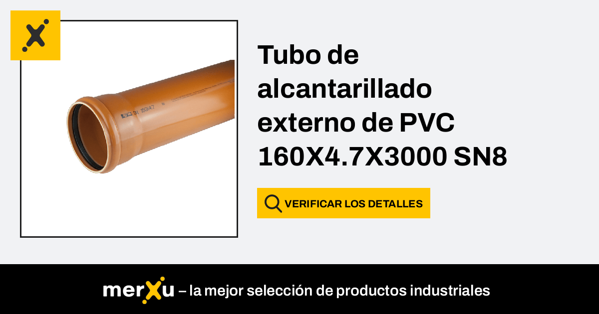 Kaczmarek Tubo De Alcantarillado Externo De PVC 160X4 7X3000 SN8 CLASE