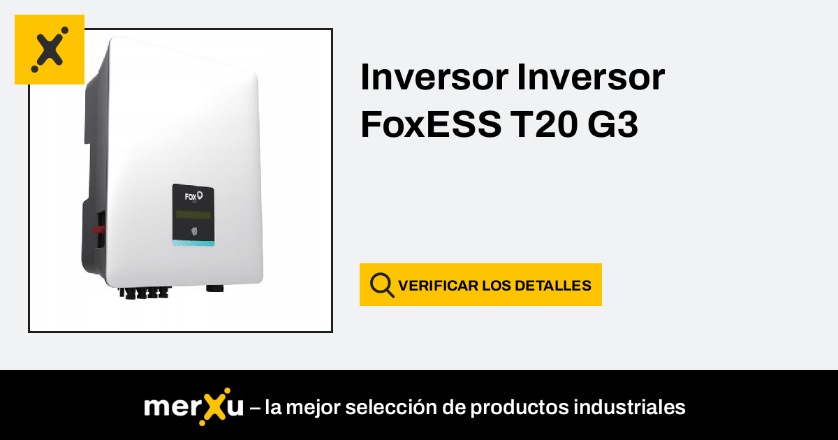 Fox Ess Inversor Inversor FoxESS T20 G3 10845 MerXu