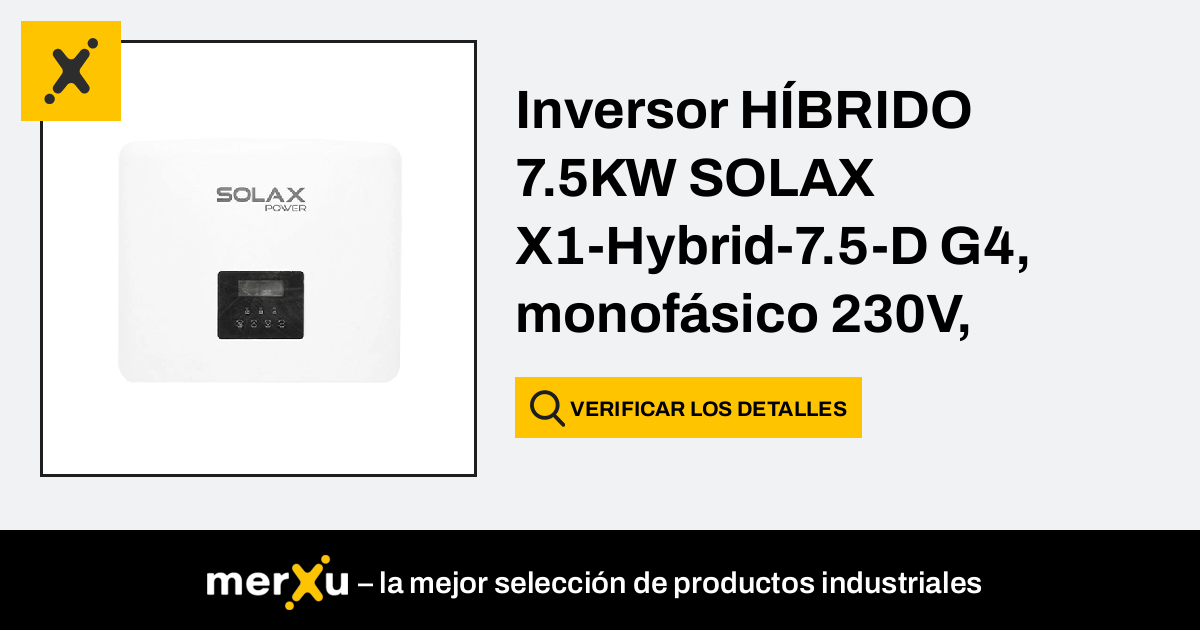 Solax Power Inversor H Brido Kw Solax X Hybrid D G Monof Sico