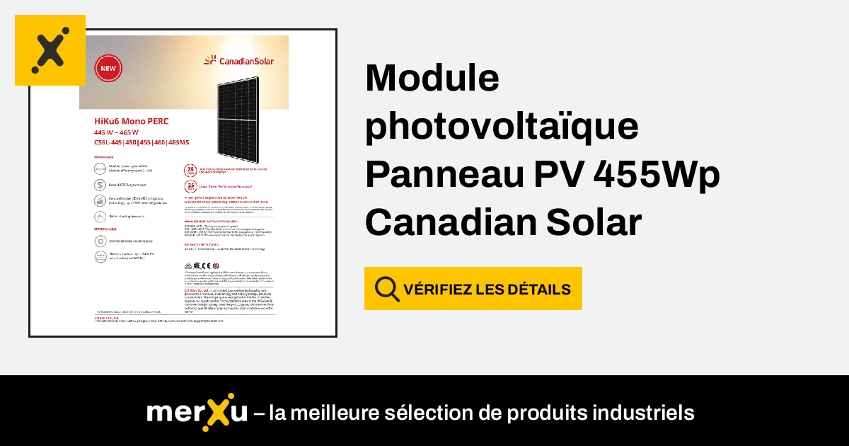 Canadian Solar Module Photovolta Que Panneau Pv Wp Cs L Ms Hiku