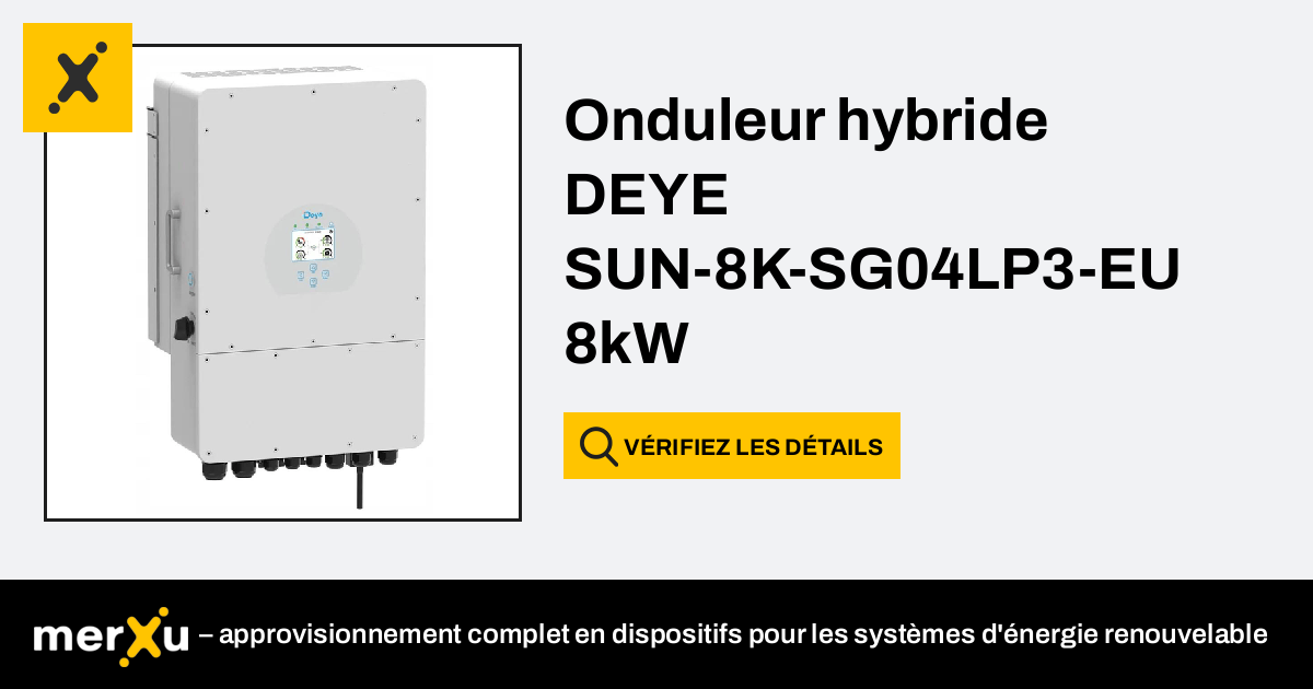 Deye Onduleur Hybride Sun K Sg Lp Eu Kw Merxu N Gociez Les Prix