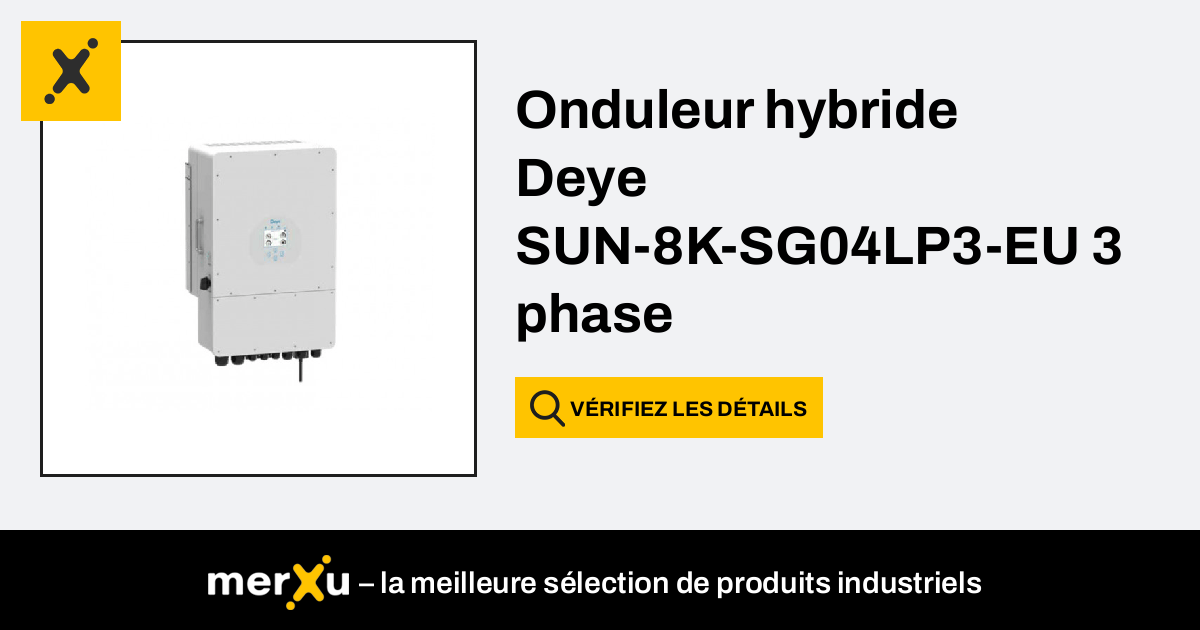 Onduleur Hybride Deye Sun K Sg Lp Eu Phase Merxu