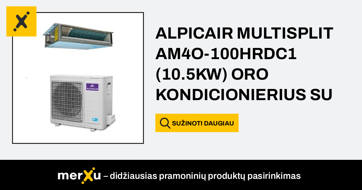 Alpicair Kinija ALPICAIR MULTISPLIT AM4O 100HRDC1 10 5KW ORO