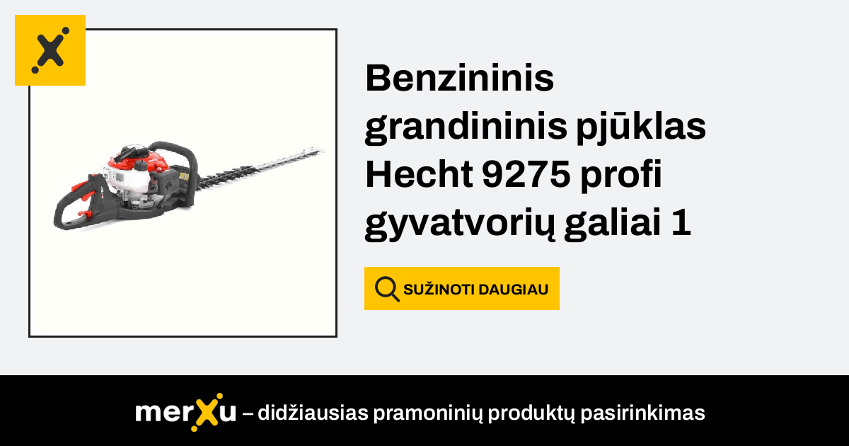 Hecht Benzininis grandininis pjūklas 9275 profi gyvatvorių galiai 1 cp