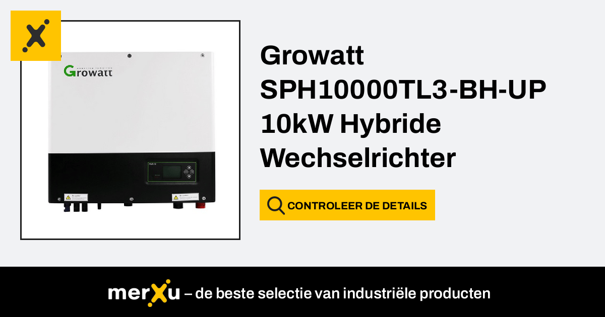 Growatt Sph Tl Bh Up Kw Hybride Wechselrichter Phasig Merxu