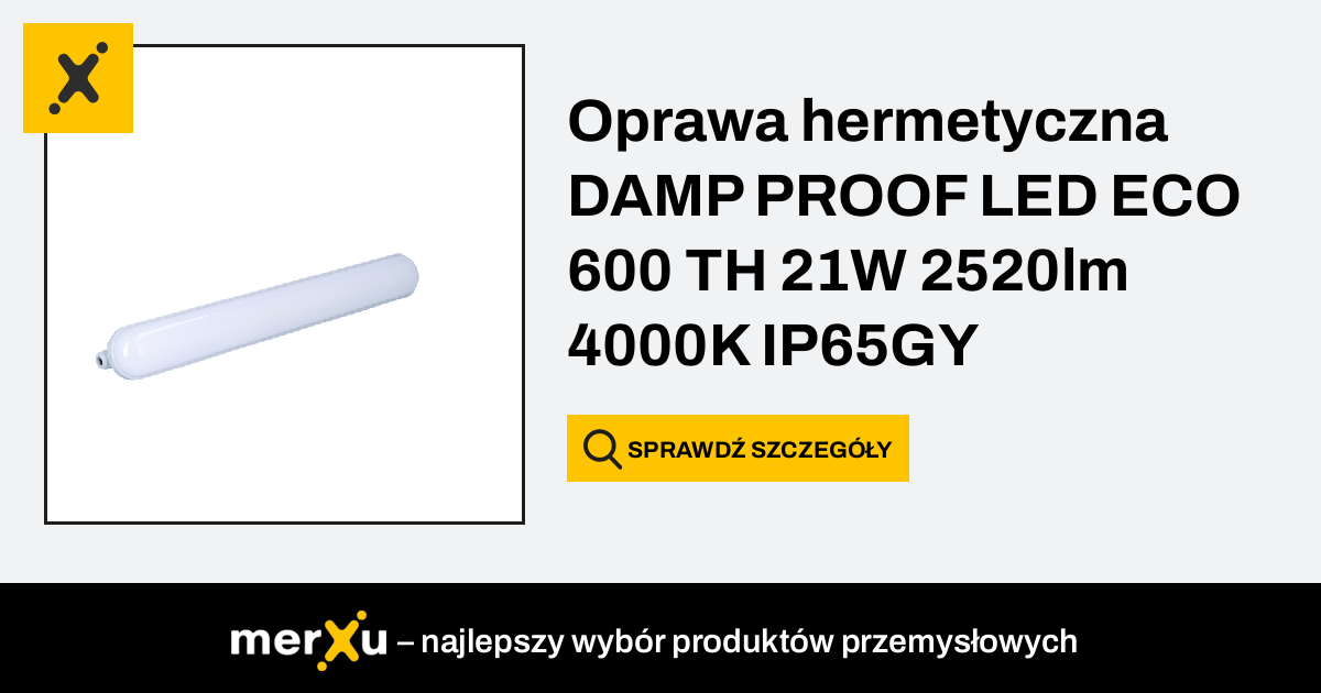 Ledvance Oprawa Hermetyczna DAMP PROOF LED ECO 600 TH 21W 2520lm 4000K