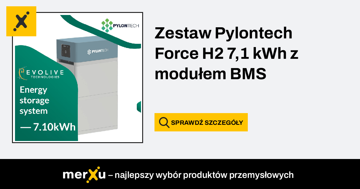 Pylontech Zestaw Force H2 7 1 kWh z modułem BMS PYLONTECH FH2 7 10