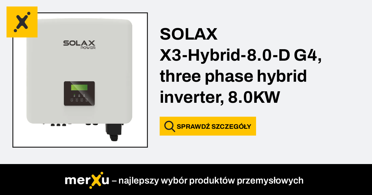 Solax Power Solax X Hybrid D G Three Phase Hybrid Inverter