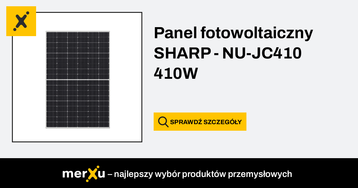 Sharp Panel Fotowoltaiczny NU JC410 410W 9E93 551F0 20230322151219