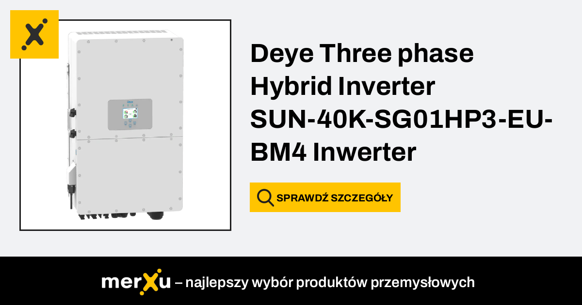 Deye Three Phase Hybrid Inverter Sun K Sg Hp Eu Bm Inwerter