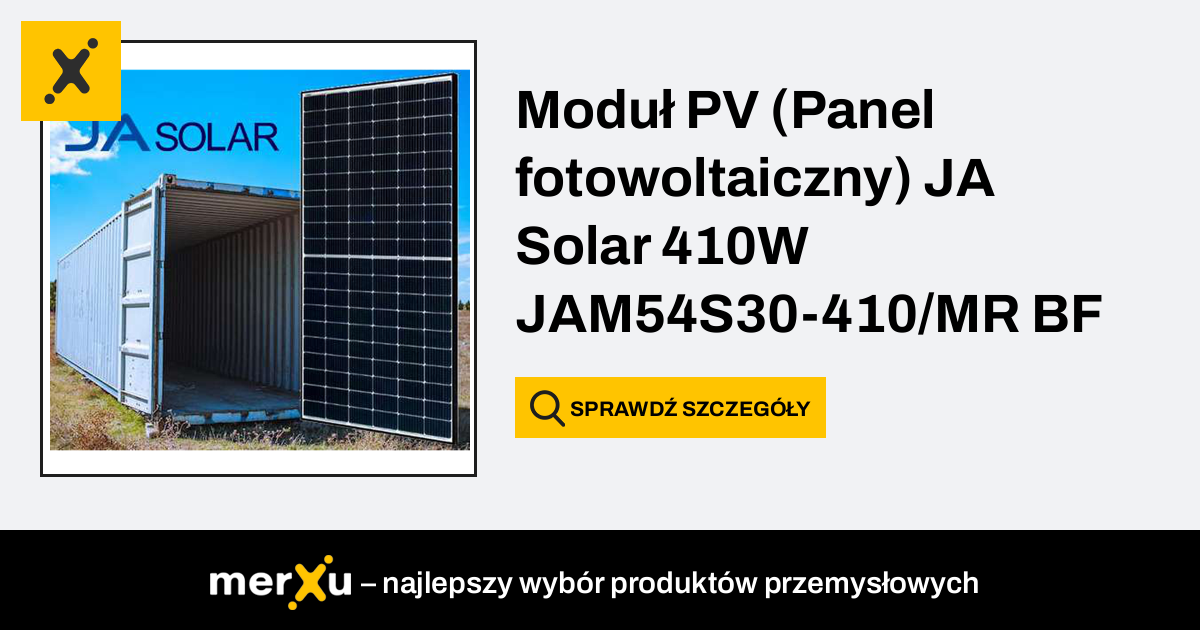 Ja Solar Moduł PV Panel fotowoltaiczny 410W JAM54S30 410 MR BF