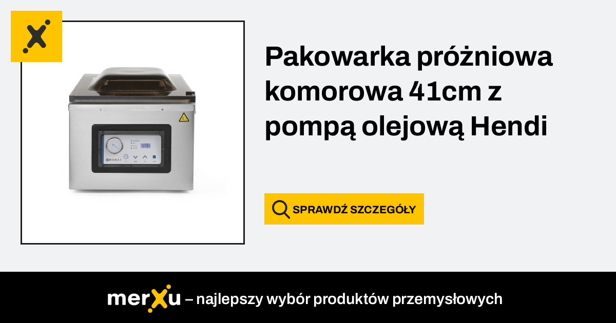 Pakowarka Pr Niowa Komorowa Cm Z Pomp Olejow Hendi Merxu