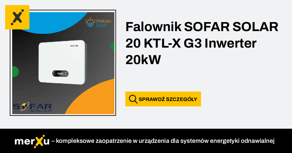 Sofar Solar Falownik Ktl X G Inwerter Kw Sofar Ktl X G