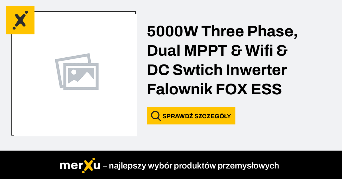 Fox Ess W Three Phase Dual Mppt Wifi Dc Swtich Inwerter