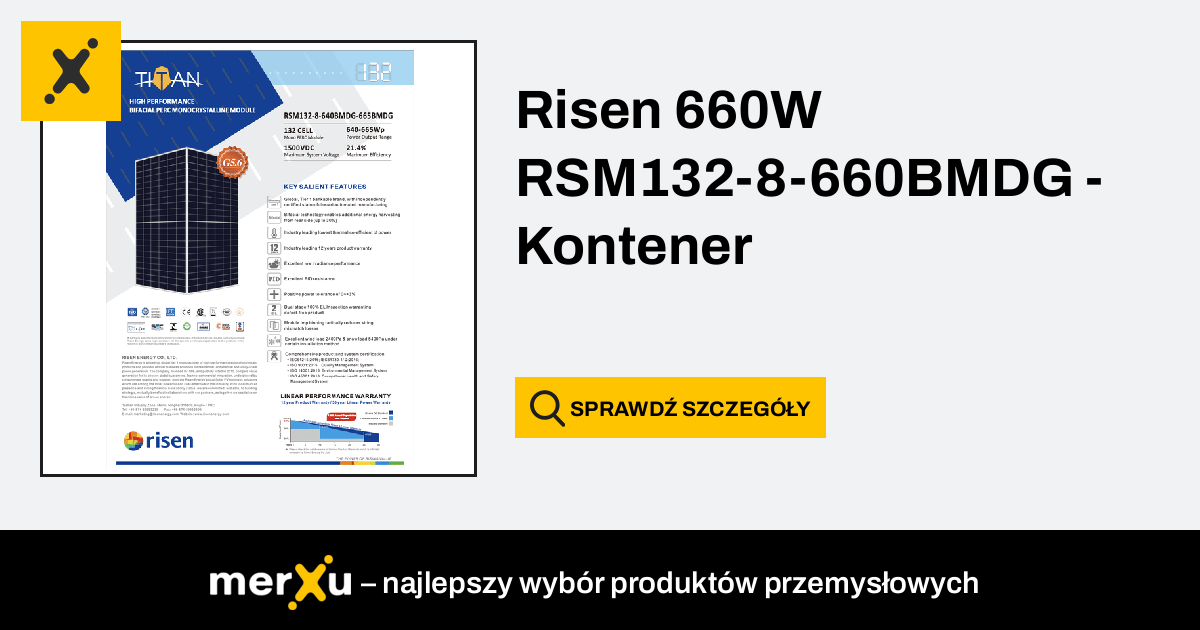 Risen Energy Risen 660W RSM132 8 660BMDG Kontener MerXu