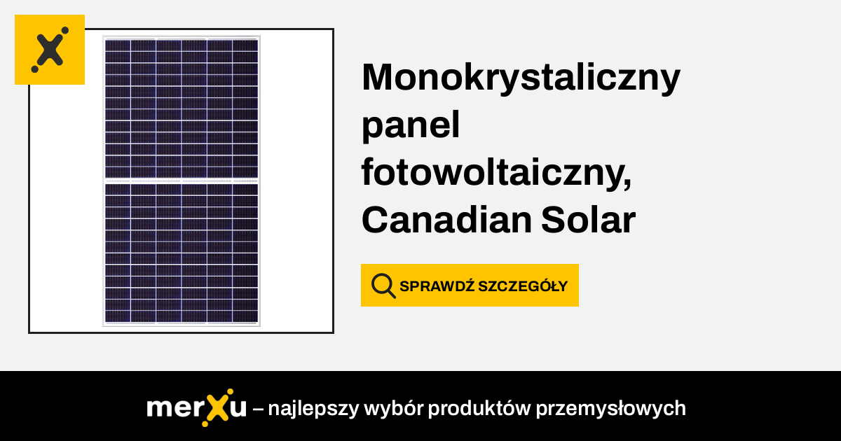 Canadian Solar Panel Fotowoltaiczny W Cs W Ms Monokrystaliczny