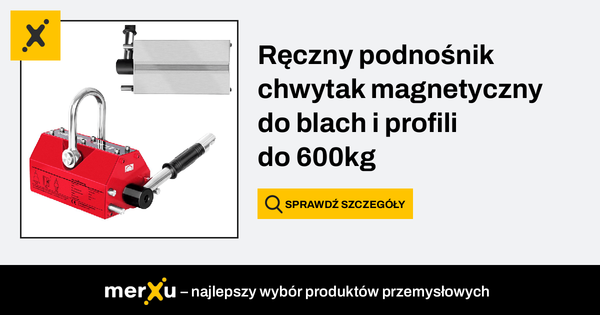 Steinberg Systems Ręczny podnośnik chwytak magnetyczny do blach i