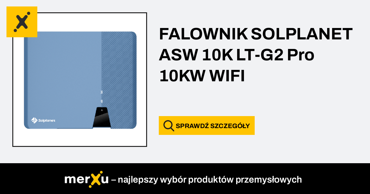 Solplanet Falownik Asw K Lt G Pro Kw Wifi Merxu Negocjuj Ceny