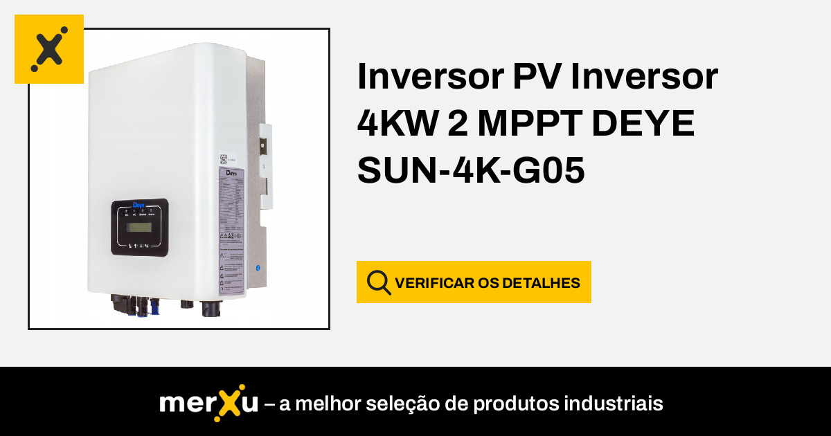 Inversor Inversor Fotovoltaico Kw Mppt Deye Sun K G Merxu