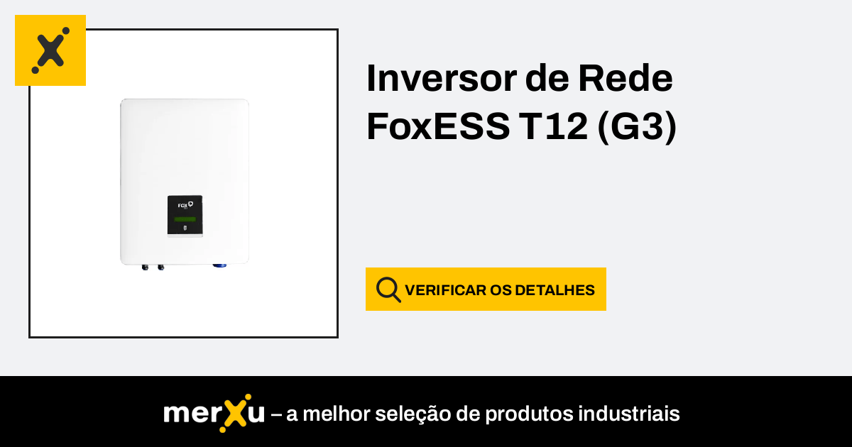 Fox Ess Inversor De Rede Foxess T G Merxu Negocie Pre Os