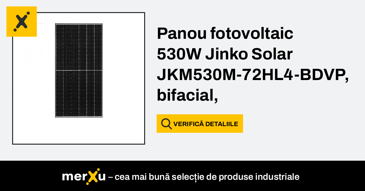 Jinkosolar Panou Fotovoltaic W Jinko Solar Jkm M Hl Bdvp