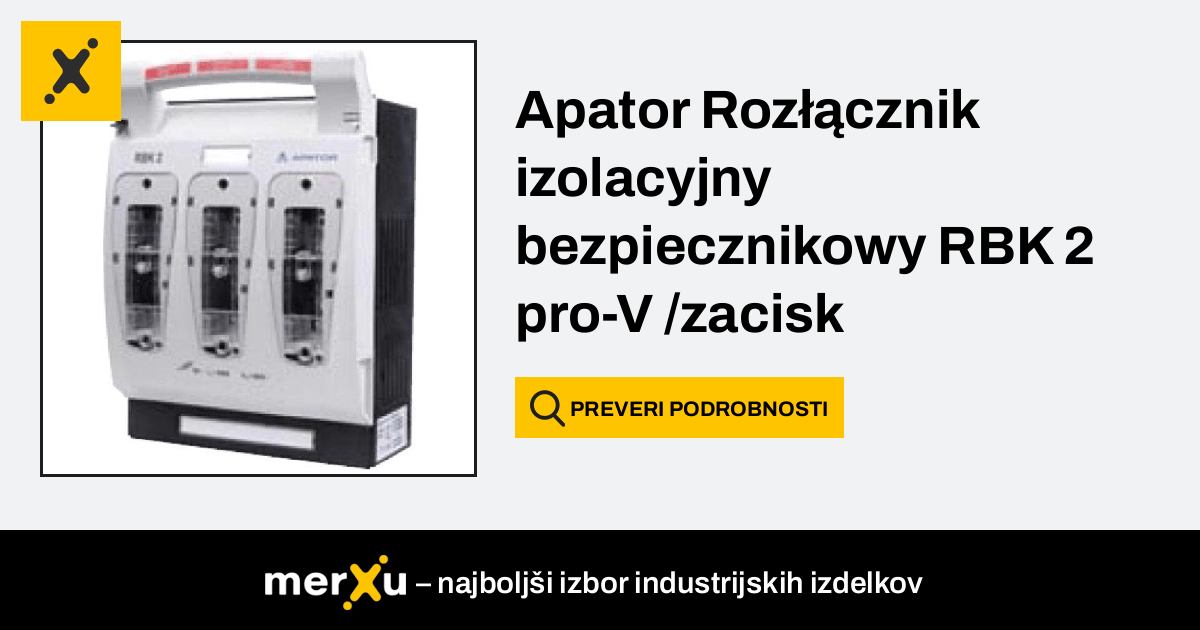 Apator Roz Cznik Izolacyjny Bezpiecznikowy Rbk Pro V Zacisk V Klema