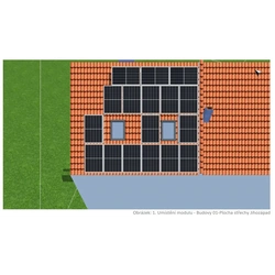 Solar mounting system for pitched roof - PV 6,97 kWp 17ks panels