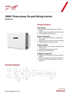 Kehua Three-phase On-grid String Inverter SPI250K-B-H