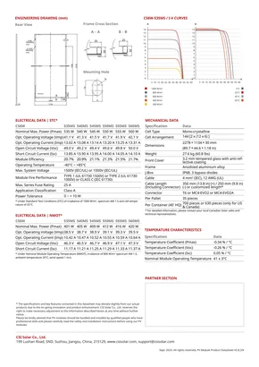 Информационни листове Canadian Solar HiKu6 CS6W-MS 535-560 Watt - Страница 2